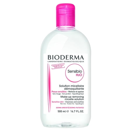 Bioderma Sensibio H2O Micellar Water  Cleansing and Make-Up Removing Solution 16.7 Fl. Oz (Pack of 1)
