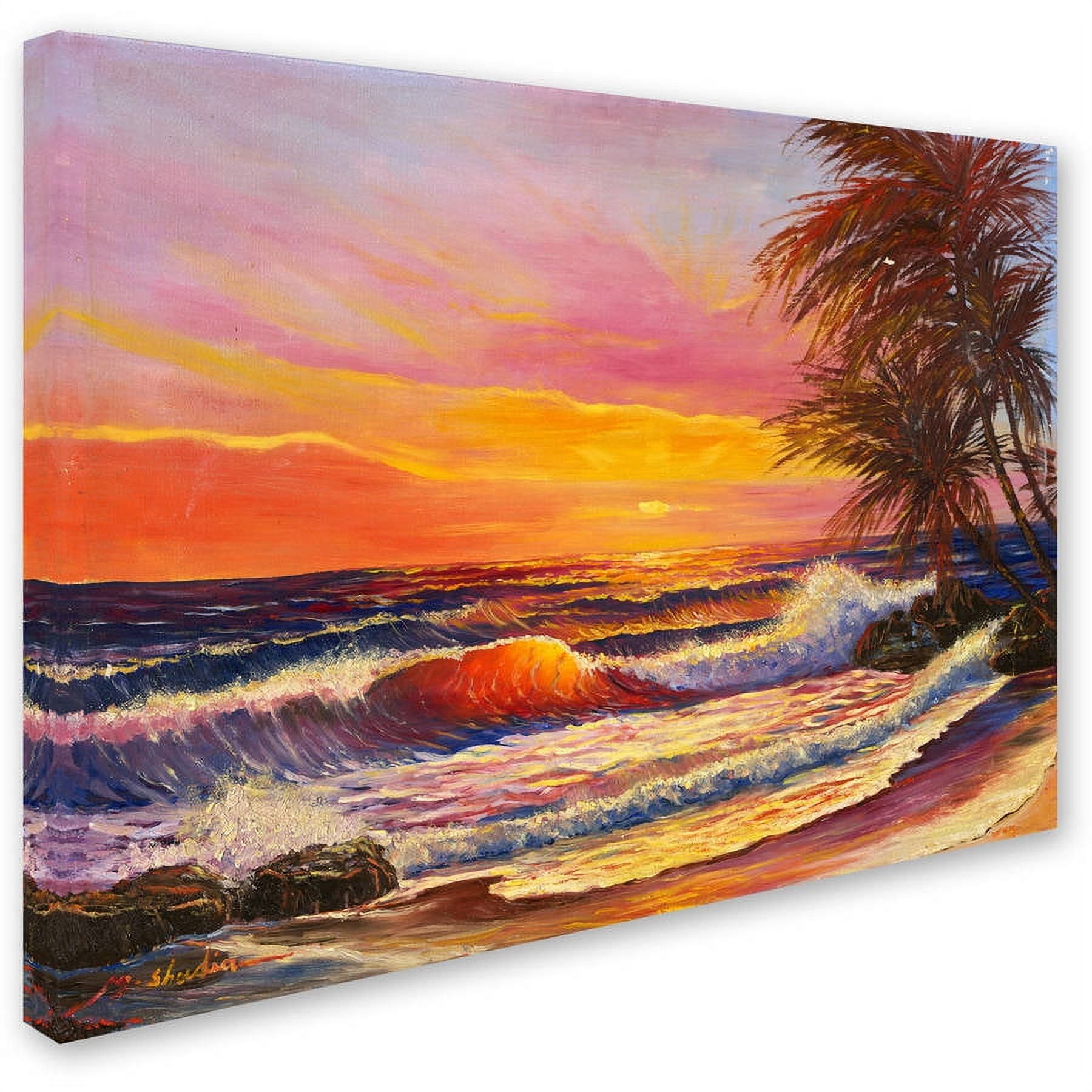 Trademark Fine Art "Hawaiian Glow" Canvas Art by Manor Shadian