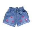 thumbnail image 4 of breaise Jean Shorts for Girls Denim Pull On Shorts Slim-fit Straight Leg Denim Shorts Summer Outwear Pants with Bow, 4 of 4