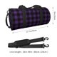 thumbnail image 2 of Fotbe Purple Black Plaid Bolsa Deportiva de Lona Plegable con Estampado, Bolsa de Gimnasio con Bolsillo Seco/Húmedo, Bolsa de Viaje Ultraligera de Gran Capacidad, 2 of 6