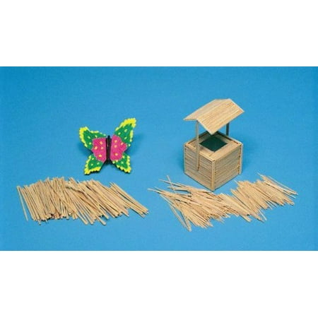 Chenille Kraft Sparkle Stems - Chenille Kraft Round Wood Toothpick, Pack of 800