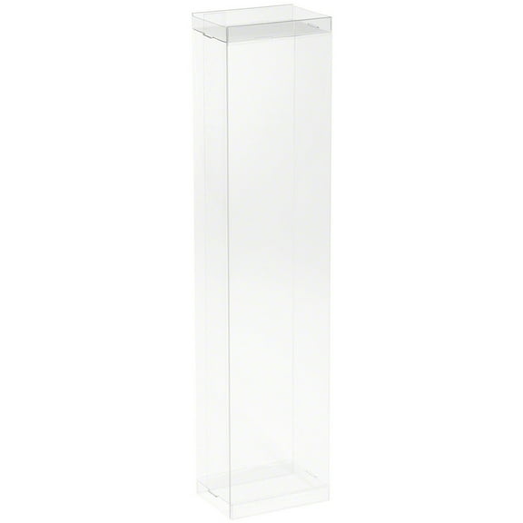 DollSafe Clear Folding Display Box for thin 11-12 inch Dolls and Action Figures, 3" W x 2" D x 12.5" H, Pack of 2
