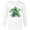 White, variant on Marvel Incredible Hulk St. Patrick's Day Shamrock - Long Sleeve T-Shirt for Men - Customized-White