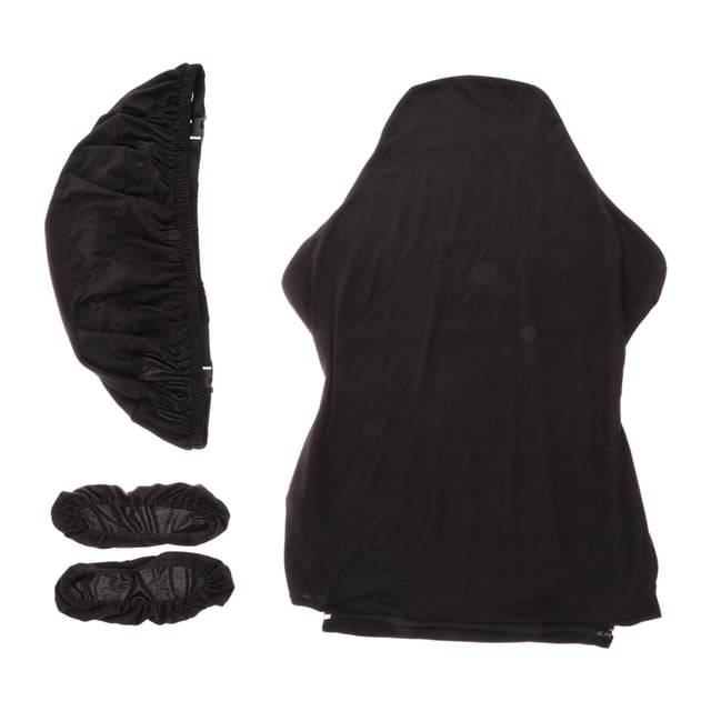 La silla de juego cubre el estiramiento de spandex con cubiertas de reposabrazos/espalda/cubierta del asiento extraíble Protector de lavable suave Negro