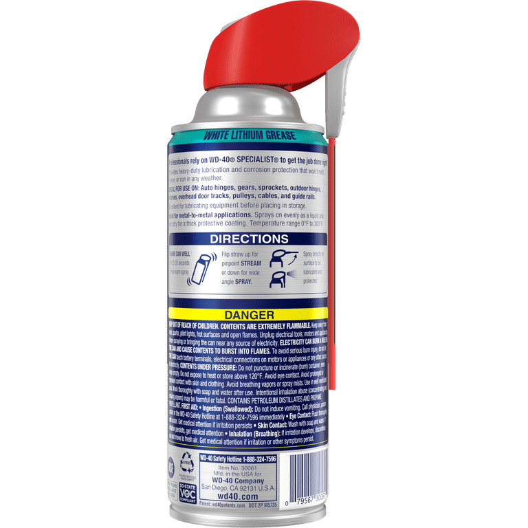 WD-40 Specialist Dry Lube with Smart Straw Sprays 2 Ways, 10 OZ [6-Pack] &  WD-40 Specialist Silicone Lubricant with Smart Straw Sprays 2 Ways, 11 OZ