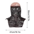 thumbnail image 3 of Savings kcavykas Full Head Skull Mask Helmet with Movable Jaw Halloween Cosplay Costume Prop Realistic Skeleton Face Cover with Attached Hat Holiday Gift Ideas & Budget Picks, 3 of 9
