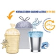 thumbnail image 4 of Tall kitchen trash bags 13 gallon, 100 count drawstring garbage bags with lavender sage scent, white control trash can liners for home kitchen bathroom office, gray, 4 of 6
