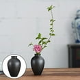 thumbnail image 6 of Ceramic Flor Vases, Black Decorative Vase for Living Room, Kitchen, Table, Home, Of, dding Centerpiece , 13x8cm, 6 of 7