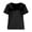 Black, variant on Womens T-Shirts Short Sleeve V Neck Silk Satin Tops Womens Casual Business T-Shirts Workout Shirts Women, Sizes S-2XL