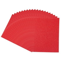 Uxcell Glitters Cardstock, 20Sheets A4 Sparkling No-Shed Shimmer Glitters Paper, Red