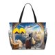 thumbnail image 1 of Fotbe Sunset Airplane Travel View Bolsa de Viaje para Playa - Resistente al Agua, Bolsa Tote de Gran Capacidad y Ligera con 7 Bolsillos para Mujeres y Hombres, 1 of 7