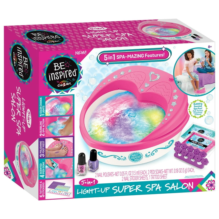 Be Inspired By Cra-Z-Art 5-in-1 Light-Up Super Spa Salon