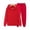 Red, variant on Kixjoy Sweatsuits Women 2 Piece Outfit Oversized Fashion Long Sleeve Sweatsuit Workout Warm Hooded Sweatshirts and Pants 2 Piece Plain Fall Womens Clothing, Light Blue XL