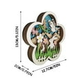 thumbnail image 3 of Bouanq Easter Decorations Easter Wooden Crafts Easter Party Layout Wooden Flowers Lighting Ornaments LED Lights Decoration Easter Basket Stuffers,Easter Ornaments for Home Outdoors Indoors, 3 of 9