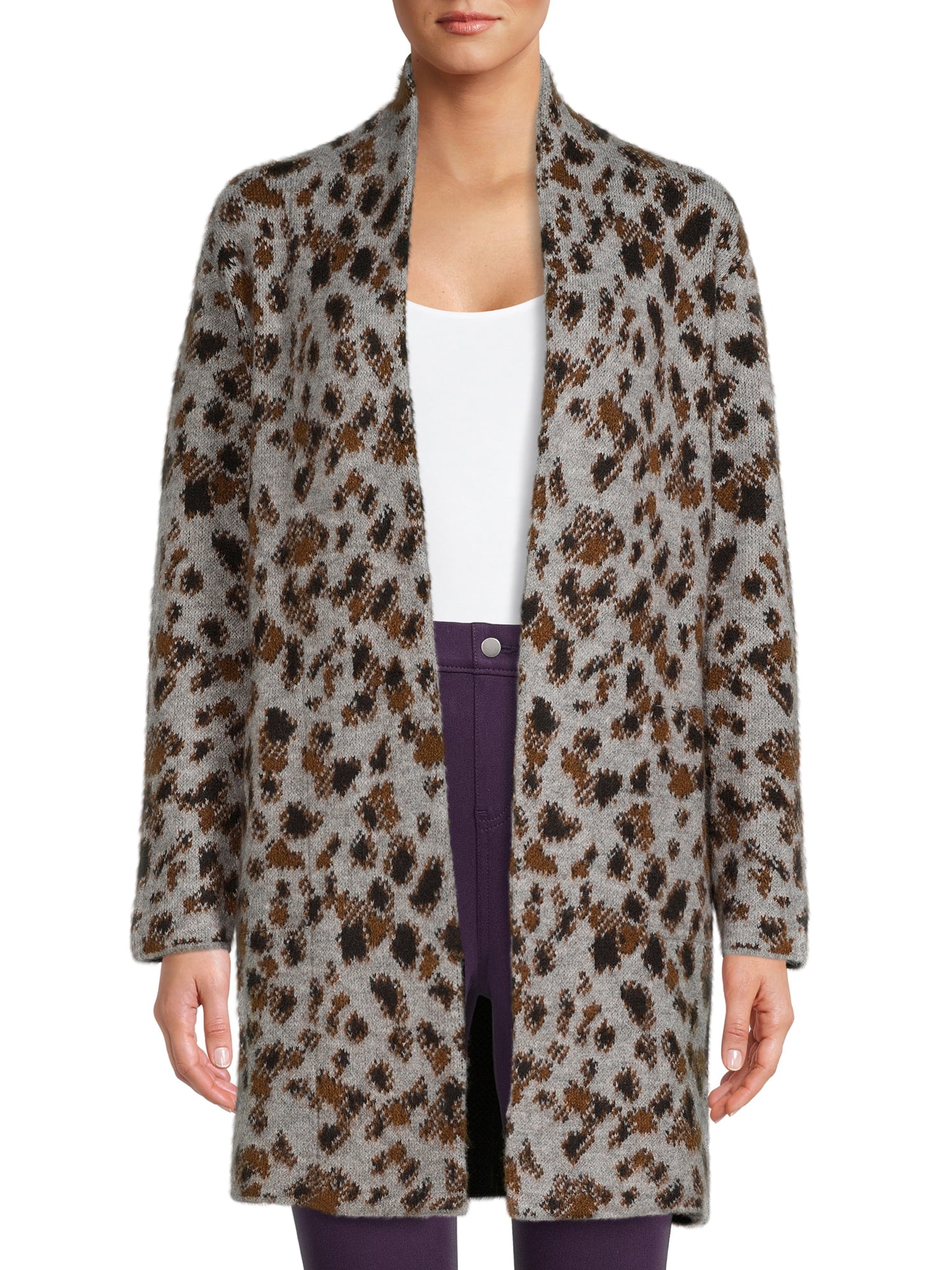 Tru Women's Open Front Cardigan Sweater 