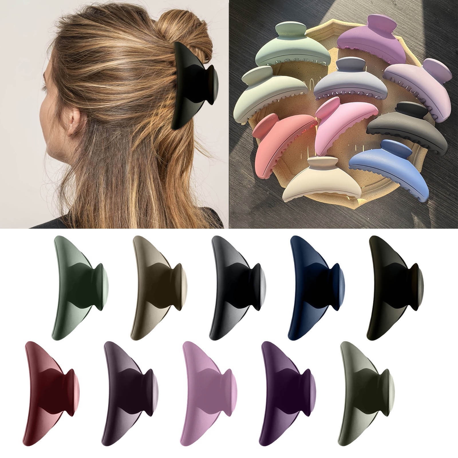 ILJNDTGBE Large Hair Clip Women More Hair Clip Clip Back Of Head Hair Clip French Clip Barrette Hair for Women Thick Hair Hair Clip Barrette Thick Hair Walmart