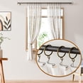 thumbnail image 5 of 50 Pcs Metal Curtain Rings with Eyelets, 1 inch Inner Diameter Drapery Rings Apply for Curtain Rods, Bronze(Fits Up to 3/4-Inch Rod), 5 of 8