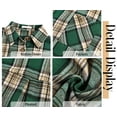 thumbnail image 6 of Fantaslook Plaid Shirts for Women Button Down Flannel Shirts Casual Loose Long Sleeve Blouses Tops, 6 of 9