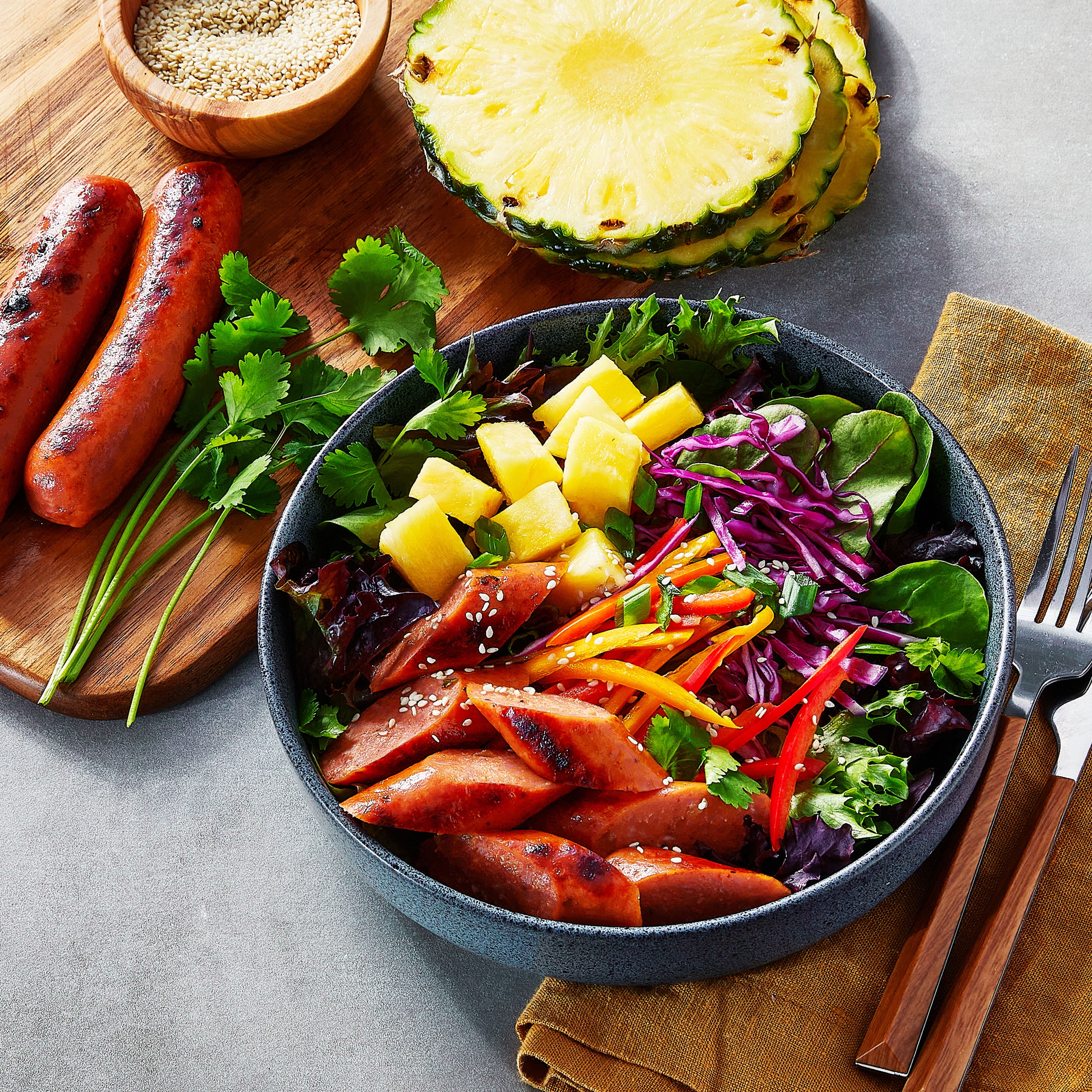 Marketside Asian Style with Pork and Pineapple Smoked Sausage, 12 oz