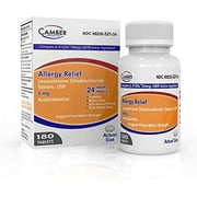 Camber Levocetirizine Dihydrochloride 5mg Antihistamine Tablets, Compare to Xyzal Active Ingredient, Allergy Relief Medicine (180 Count)