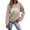 Khaki, variant on Tanghaowl Sweatshirts for Women Loose Fit Printed Round Neck Hooded Casual Long Sleeve Sweatshirt with Soft Breathable Material Khaki XL
