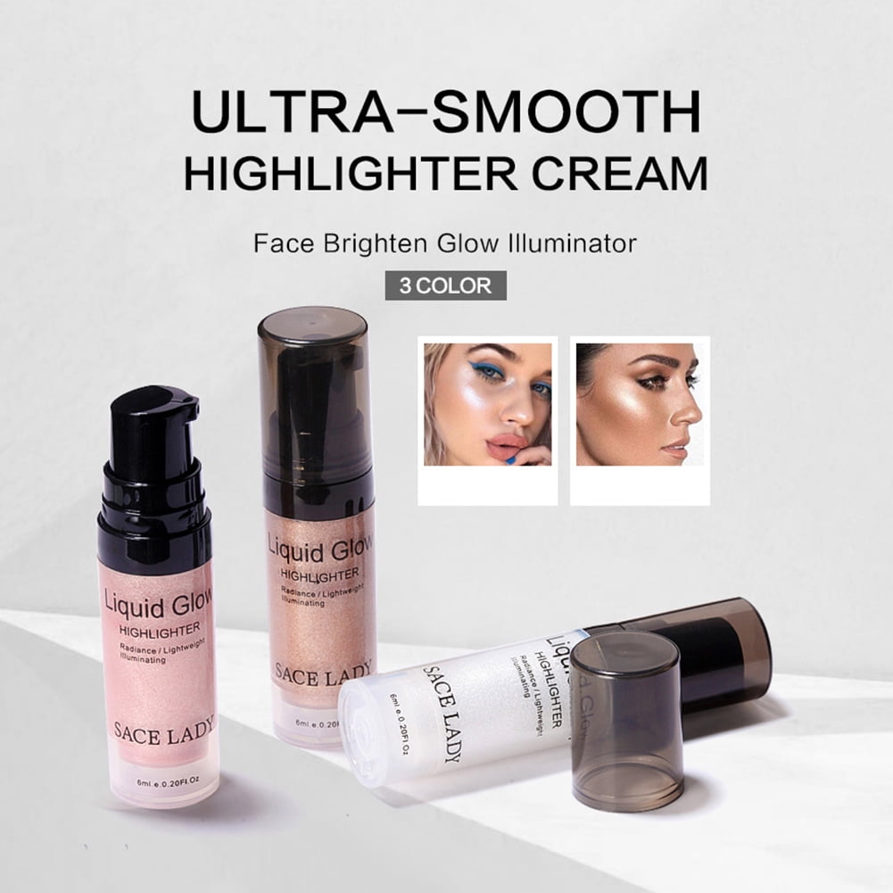 GWONG SACE LADY Liquid Gloss Brightening Eye Face Highlighter 3D Shimmer Contour Makeup