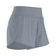 thumbnail image 3 of Gibobby Shorts Deportivo Pantalones cortos deportivos para mujer de cintura alta, pantalones de Yoga para hacer ejercicio, ropa exterior informal holgada, pantalones de entren(Gris, M), 3 of 4