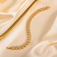thumbnail image 6 of 14k Gold Plated Bracelets for Women Cubic Zircon Womens Tennis Bracelet, Non Tarnish Trendy Link Chain Bracelets Jewelry Gifts for Mom Wife Girlfriend, Tennis, 6 of 7