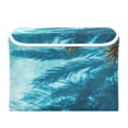 thumbnail image 2 of Foldable Fabric Storage Bin With Handle Collapsible Basket Box Storage With Lid Organizer A Swmming Pool, 2 of 7