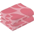 thumbnail image 2 of Dreamtimes Romantic Heart Printing Hand Towels, 2 PCS Pack 16 x 28 Inches Extra Absorbent Pure Cotton Towels, Super Soft Hand Towel for Bathroom, Hotel, Kitchen, Gym, 2 of 7