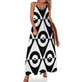 thumbnail image 1 of Vestido sin mangas estilo Two T Ska Mod de los años 60 en blanco y negro, vestidos de fiesta para mujer, vestidos de verano para mujer 2024, 1 of 7