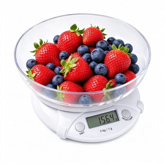 Digital Kitchen Food Scale, 11lb /5kg Digital Scale with Removable Bowl, Tare Function & LCD Display, Grams and Ounces for Baking, Cooking, Keto Diet & Meal Prep