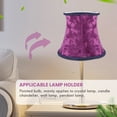 thumbnail image 2 of Fabric Clip On Lamp Shade, E14 Handmade Lampshade For Modern European Style Wall Sconce Lamp, Crystal Candle Table With Blue Flannel Decor (dark ), 2 of 5
