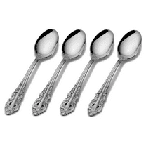 Wallace Antique Baroque 18/10 Stainless Steel Teaspoon (Set of Four)