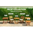 thumbnail image 6 of Acacia Wooden Folding Bistro Table Outdoor, 270lbs Heavy Duty, 6 of 8