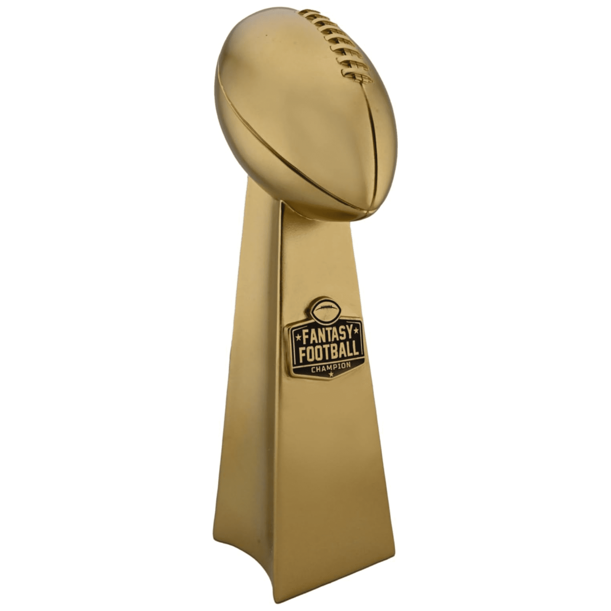 Fantasy Football Trophy 10 Inch - Electroplated Gold Football Trophy Replica for League Champion, Durable Fantasy Trophy for First Place, Fantasy Football Trophies Display Award
