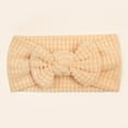thumbnail image 2 of Splozh Baby Girl Bows and Headbands Baby Headscarf Headband Comfortable Soft Fashionable Bow Baby Headscarf Headband Beige,One Size, 2 of 3