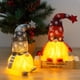 thumbnail image 5 of Muñeco de peluche Gnome Adornos navideños con luz LED Decoración navideña hecha a mano con gnomo Ilu Abanopi Gris, 5 of 7