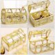 thumbnail image 4 of Wedding Boxes Set Hollow Golden Square Treasure Box for Weddings Storage Container 8Pcs, 4 of 4