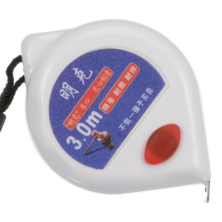 

Uxcell 10Ft/3m Tape Measure 0.63 Inch Wide Blade(0.11mm THK) with White Coated Frosted Finish