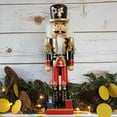 thumbnail image 2 of Soldier Nutcracker Black and Red with Gifts on Base 15 inch, 2 of 4