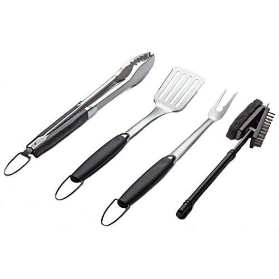 Simplistex - Heavy Duty - 4 Piece Stainless Steel Barbecue Grill Tool Set for Indoor/Outdoor Grilling