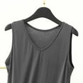 thumbnail image 4 of WRKEKC Racerback Tank Tops for Women Modal Solid Color V-Neck Sleeveless Layering Summer Tank Casual Slim Fit Top, 4 of 5
