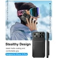 thumbnail image 7 of for iPhone 16 Pro Max Case Wallet, Built-in Card Holder (4-5 Cards), Slide Lens Cover, Military Drop Protection, Rugged Heavy Duty Men Women Protective Phone Case for iPhone 16 Pro Max, Black, 7 of 7