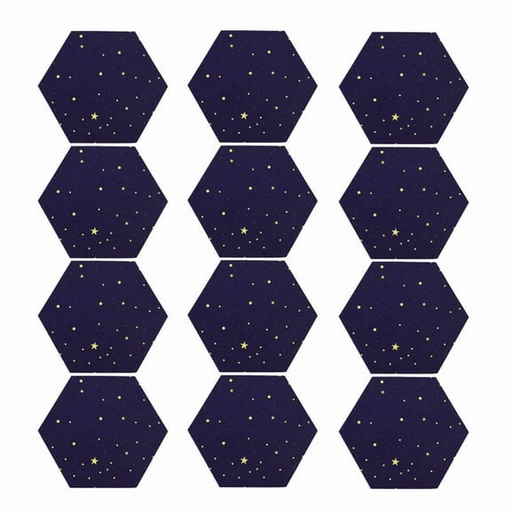 12 Pack Starry Hexagon Acoustic Panels,Sound Proofing Padding,Sound Absorbing Panel for Studio Acoustic Treatment