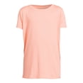 thumbnail image 2 of Athletic Works Girls Short Sleeve Active Cutout Tee, Sizes 4-18 & Plus, 2 of 5