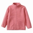 thumbnail image 2 of LYHao Children's Jacket Solid Color Stand Up Collar Zipper Shirt For Autumn And Winter Children's School Warm Boys' And Girls' Top 18 Months 17 Years Old Boys Jacket Coats,Sizes 12-13 Years, 2 of 5