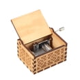 thumbnail image 1 of Amdohai Wood Music Box Mini Vintage Engraved Hand-Operated Musical Box Birthday Christmas Valentine's Day Exquisite Gift, 1 of 9