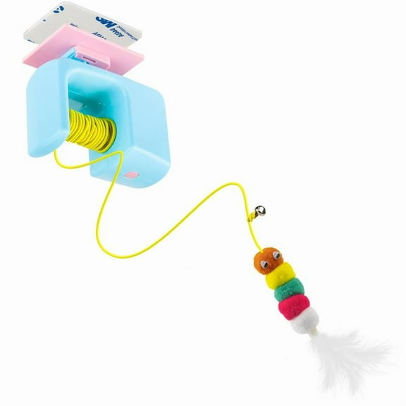 Pet Stress Relief Toys for Cats,Rechargeable Interactive Hanging Door Cat Toy, Automatic Electric Flying Bird Cat Toy for Hunting Exercising Eliminating Boredom, for All Breeds