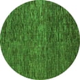 thumbnail image 1 of Ahgly Company Indoor Round Abstract Green Modern Area Rugs, 5' Round, 1 of 4